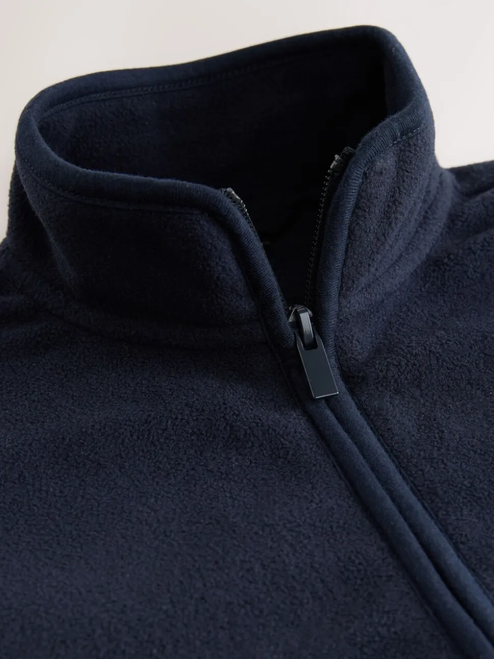 Donkerblauw - Fleece jack met rits en zakken (3-16 jr)