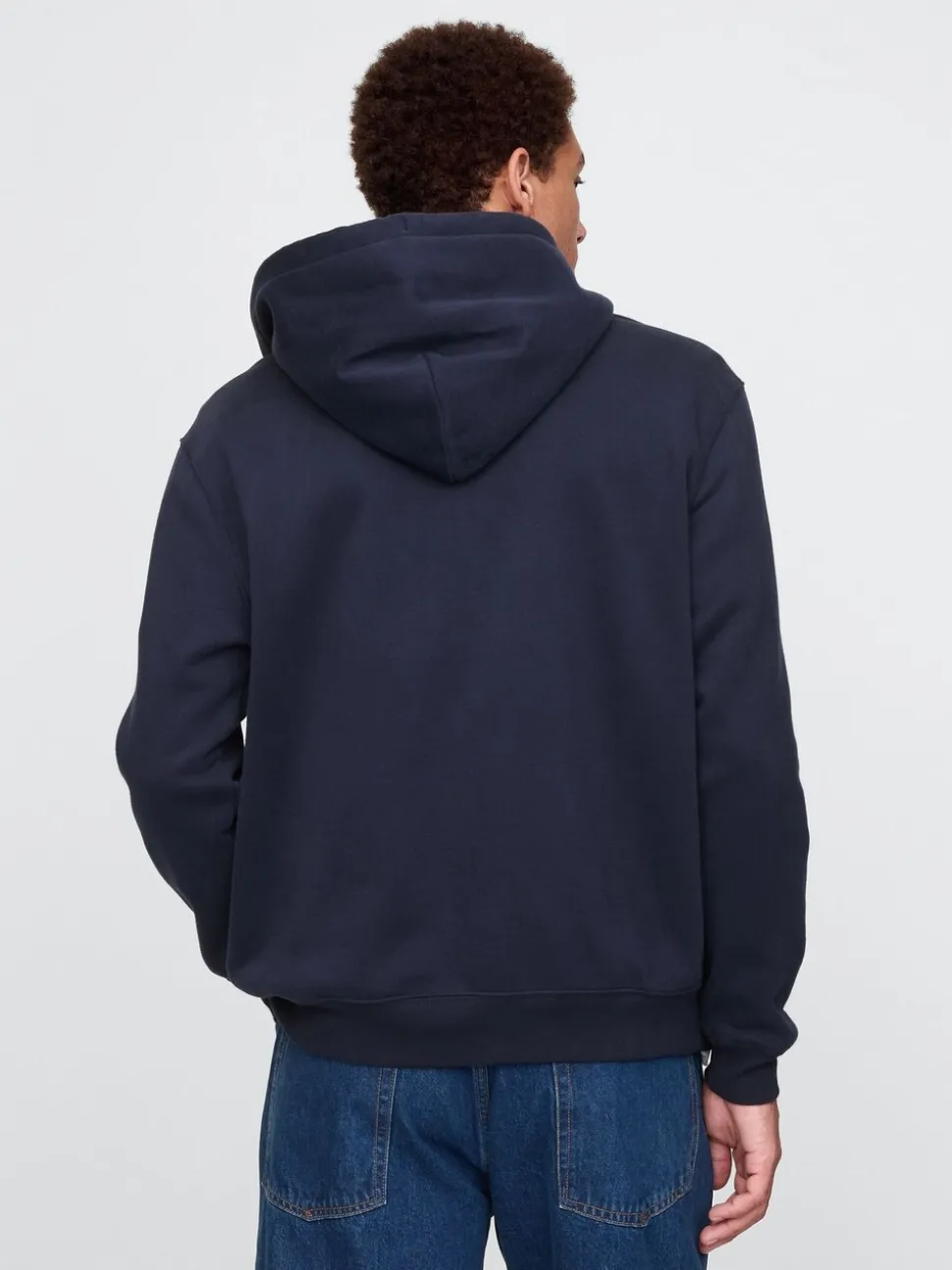 Donkerblauw - Gap VintageSoft Arch Logo Full Zip Hoodie