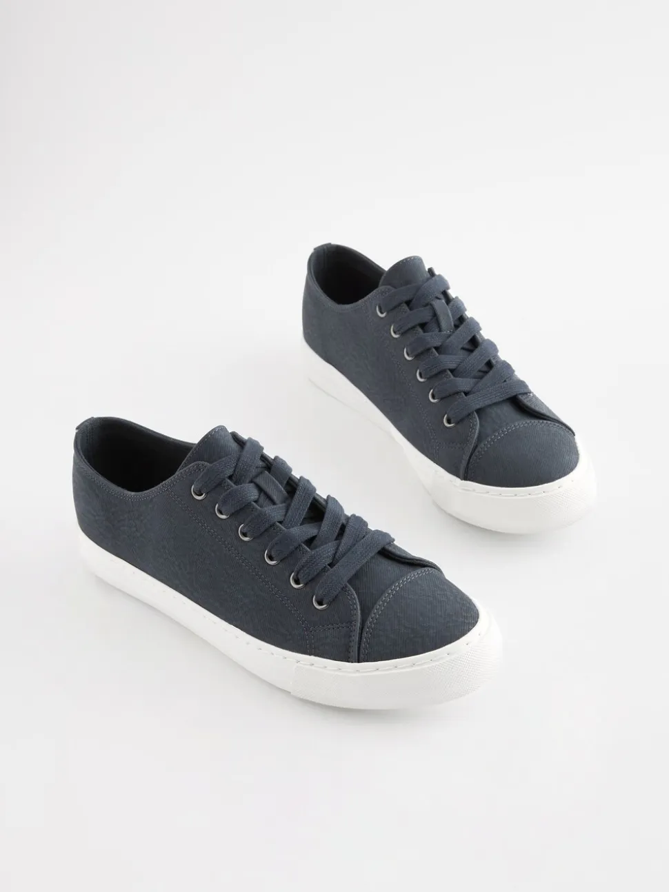 Donkerblauw - Gelakte honkbalsneakers