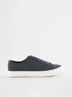 Donkerblauw - Gelakte honkbalsneakers
