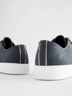 Donkerblauw - Gelakte honkbalsneakers