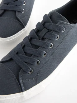 Donkerblauw - Gelakte honkbalsneakers