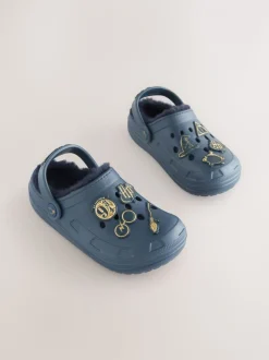 Donkerblauw - Harry Potter Warm Lined Slipper Clogs