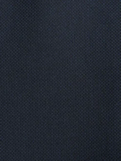 Donkerblauw - Herenvest met textuur