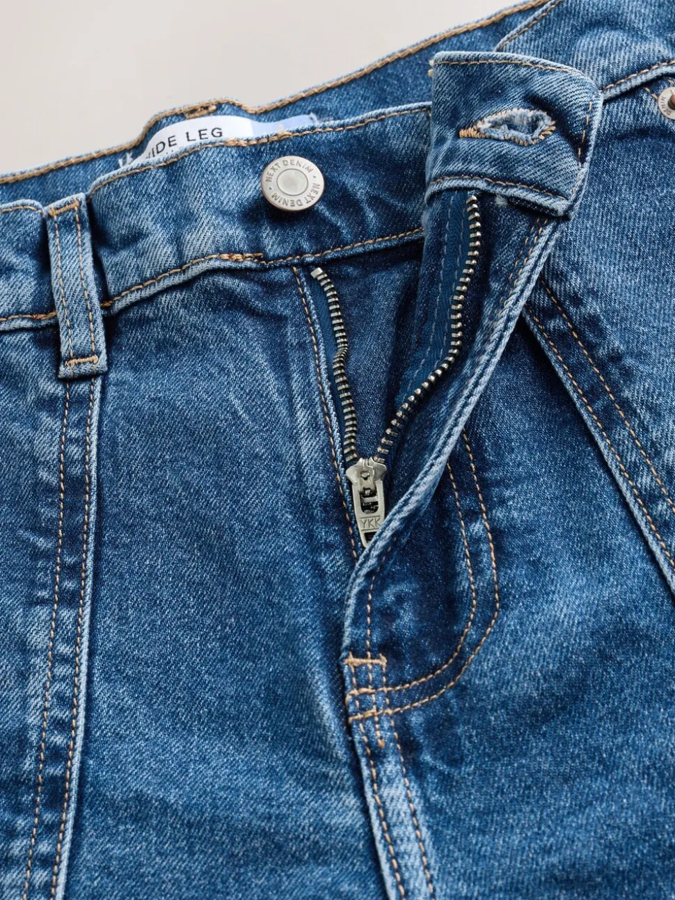 Donkerblauw - High Rise Utility Wijde pijpen Jeans