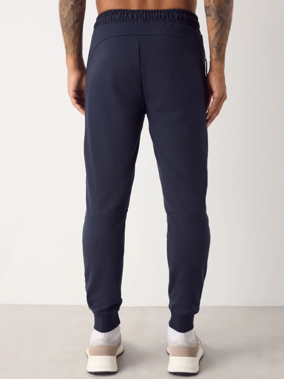Donkerblauw - Interlock Soft Touch Cuffed Joggers