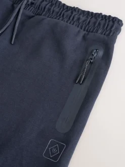 Donkerblauw - Interlock Soft Touch Cuffed Joggers