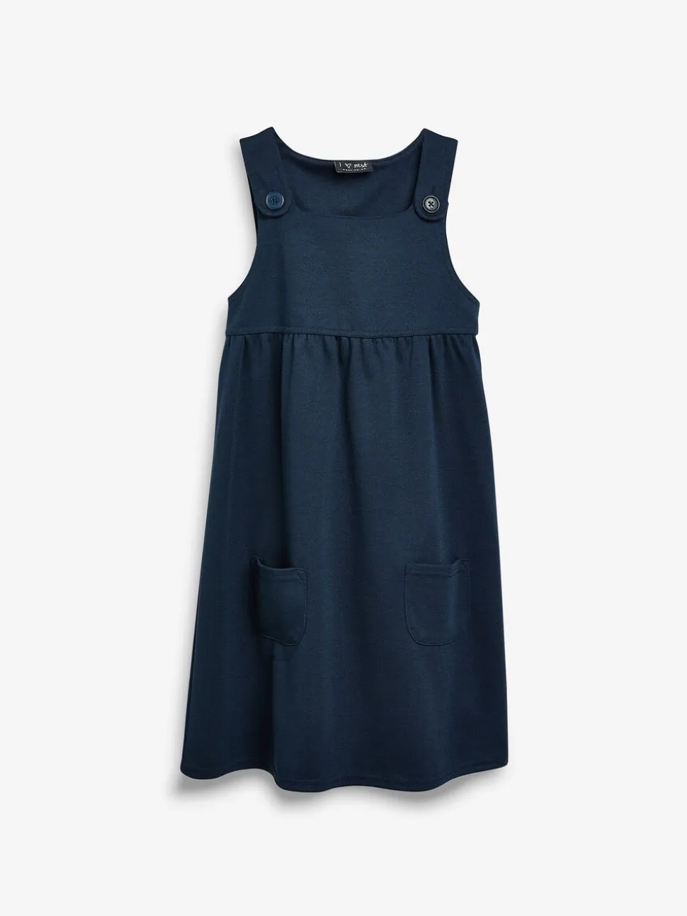 Donkerblauw - Jersey schoolovergooier met stretch (3-14 jr)