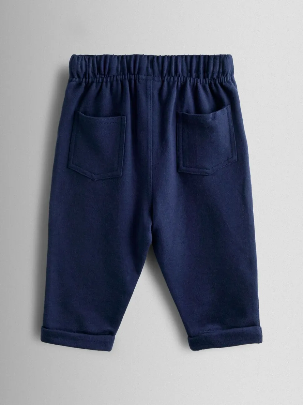 Donkerblauw - JoJo Maman Bébé 2-Pack Stripe & Plain Joggers