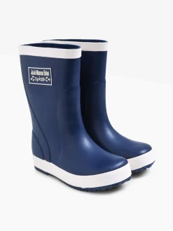 Donkerblauw - JoJo Maman Bébé Contrast Trim Lined Wellies