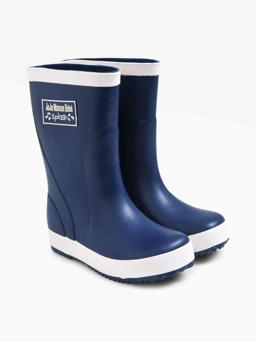 Donkerblauw - JoJo Maman Bébé Contrast Trim Lined Wellies