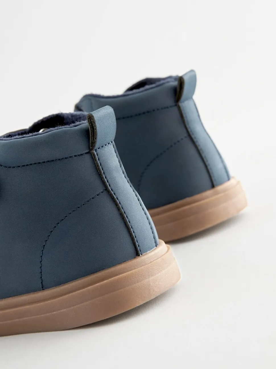 Donkerblauw - Laarsjes met klittenbandsluiting en warme voering