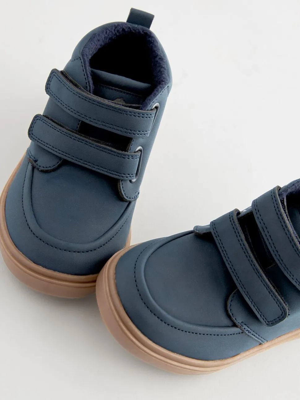 Donkerblauw - Laarsjes met klittenbandsluiting en warme voering