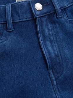 Donkerblauw - Legging van jersey-denim