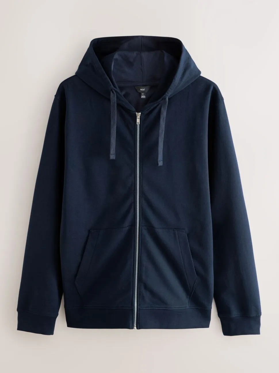 Donkerblauw - Lichte hoodie met rits
