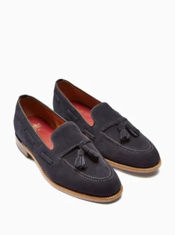 Donkerblauw - Loake voor Next suède instappers