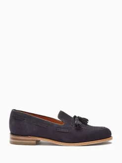 Donkerblauw - Loake voor Next suède instappers