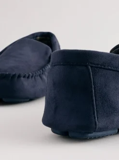 Donkerblauw - Moccasinpantoffels