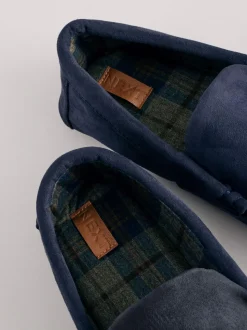 Donkerblauw - Moccasinpantoffels