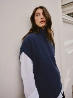Donkerblauw - N. Premium Knitted Tank