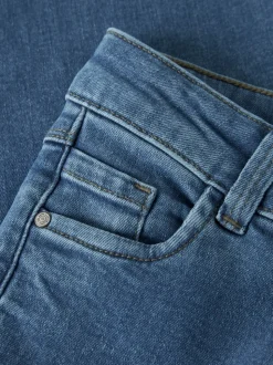 Donkerblauw - Name It jeans met wijde pijpen
