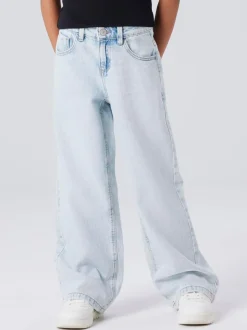Donkerblauw - Name It jeans met wijde pijpen