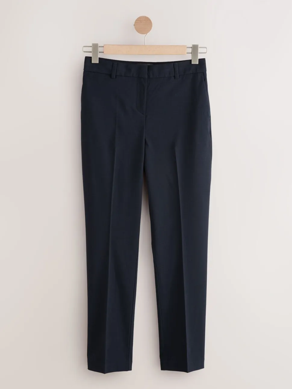 Donkerblauw - Nauwsluitende, op maat gemaakte broek van wol