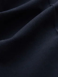 Donkerblauw - Nauwsluitende, op maat gemaakte broek van wol