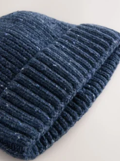 Donkerblauw - Neppy Twist Beanie Hat