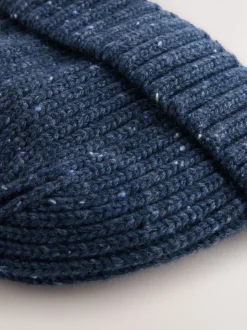 Donkerblauw - Neppy Twist Beanie Hat