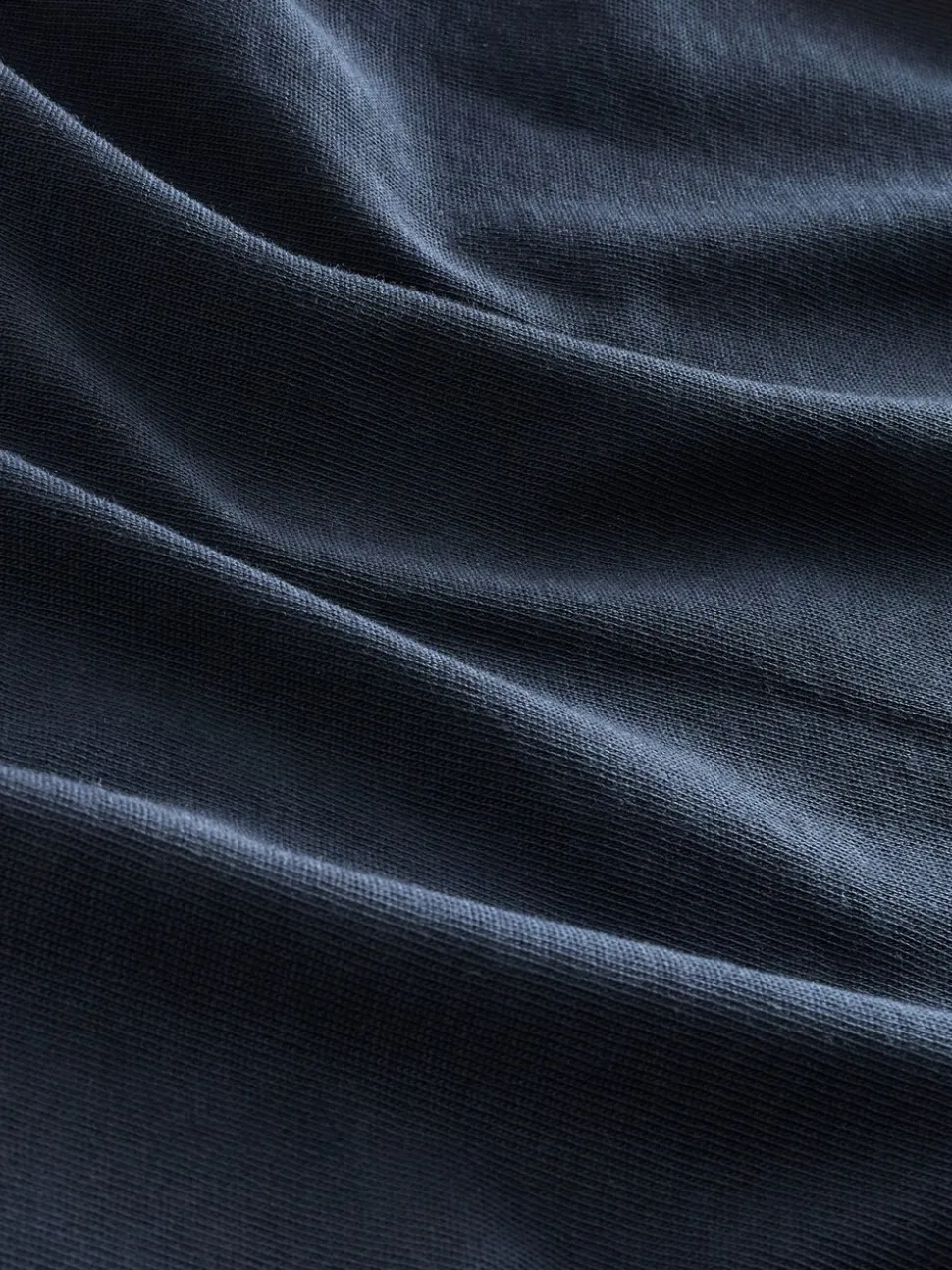 Donkerblauw - Normale Pasvorm - Zwaar T-shirt
