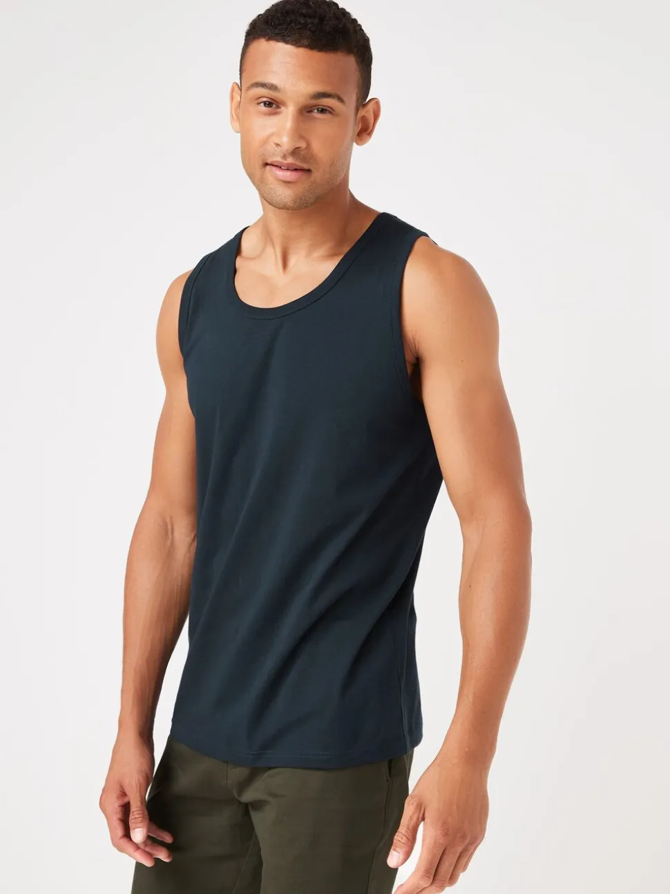 Donkerblauw - Normale Pasvorm - Vest