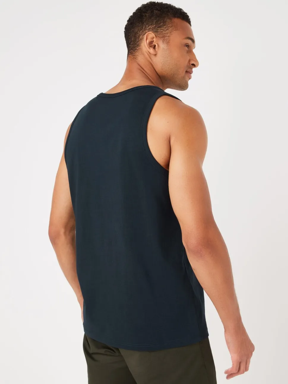 Donkerblauw - Normale Pasvorm - Vest