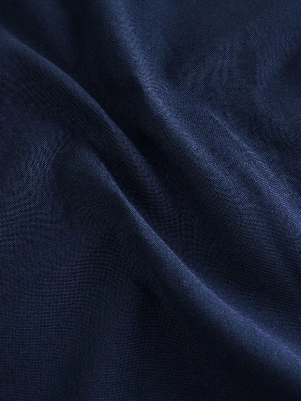 Donkerblauw - Oxford overhemd met stretch en korte mouwen