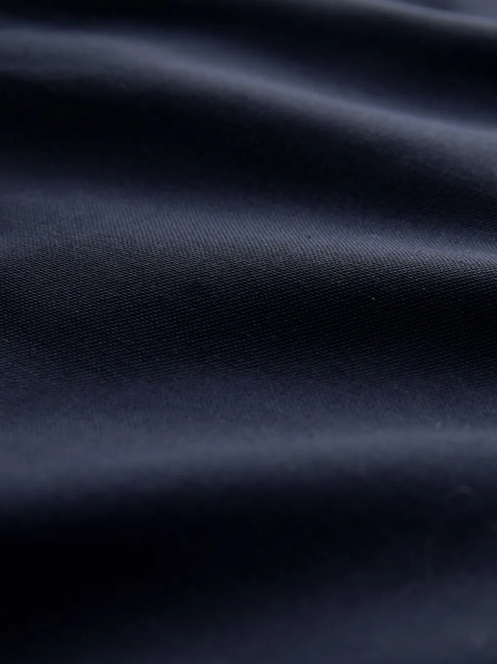 Donkerblauw - Oxford-stretchoverhemd met lange mouwen