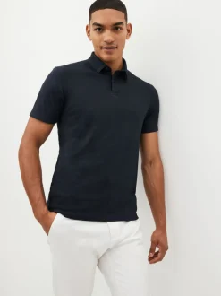 Donkerblauw - Polo met korte mouwen