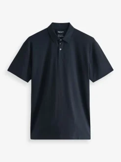Donkerblauw - Polo met korte mouwen
