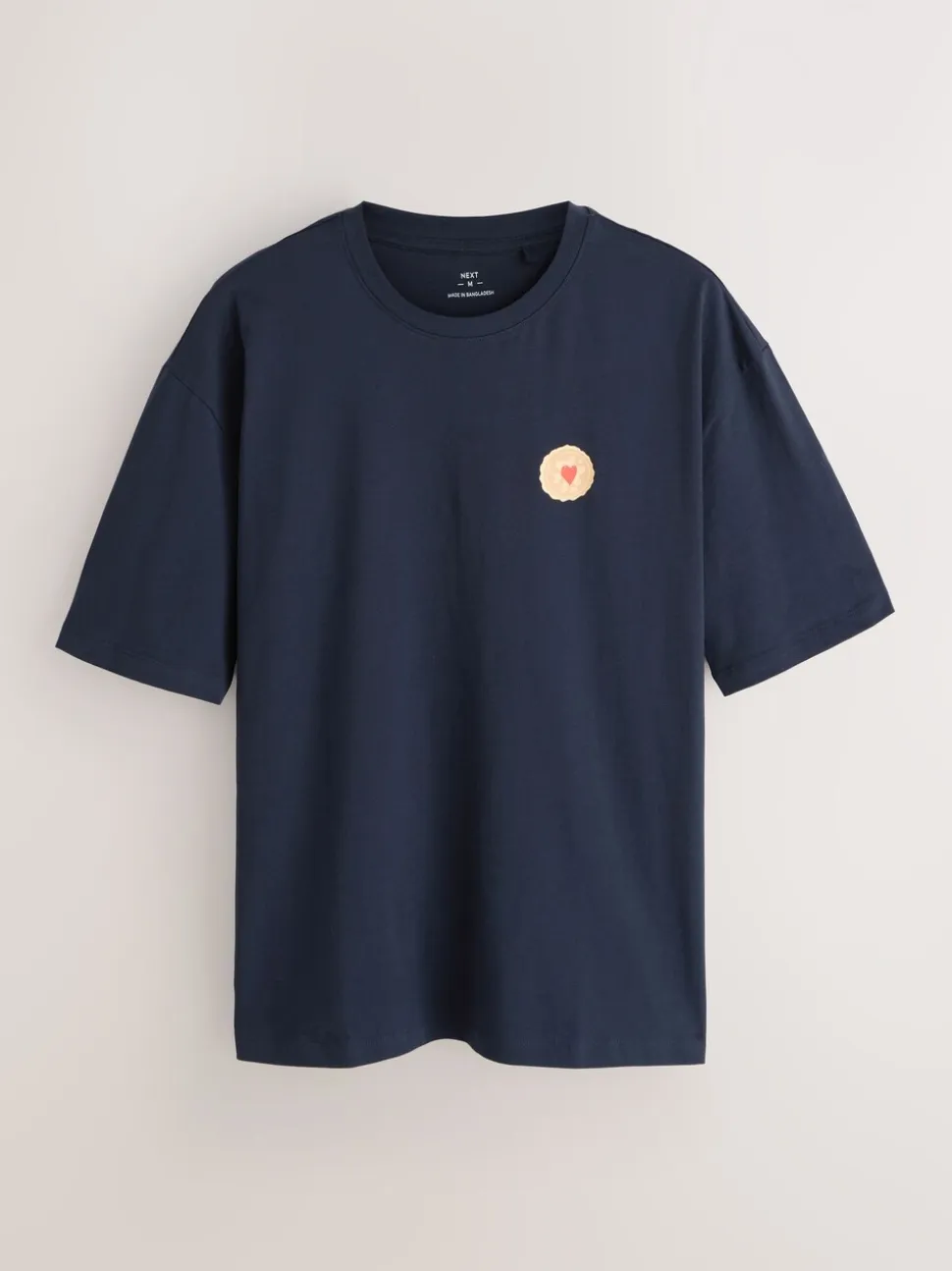 Donkerblauw - Printed Short Sleeve Jersey Pyjamas Set