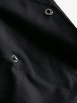 Donkerblauw - Regenbestendig Harrington jack met geruite voering