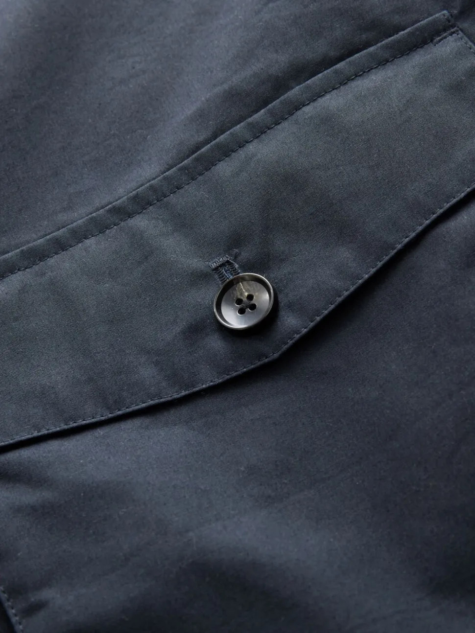 Donkerblauw - Regenbestendig Harrington jack met borgvoering