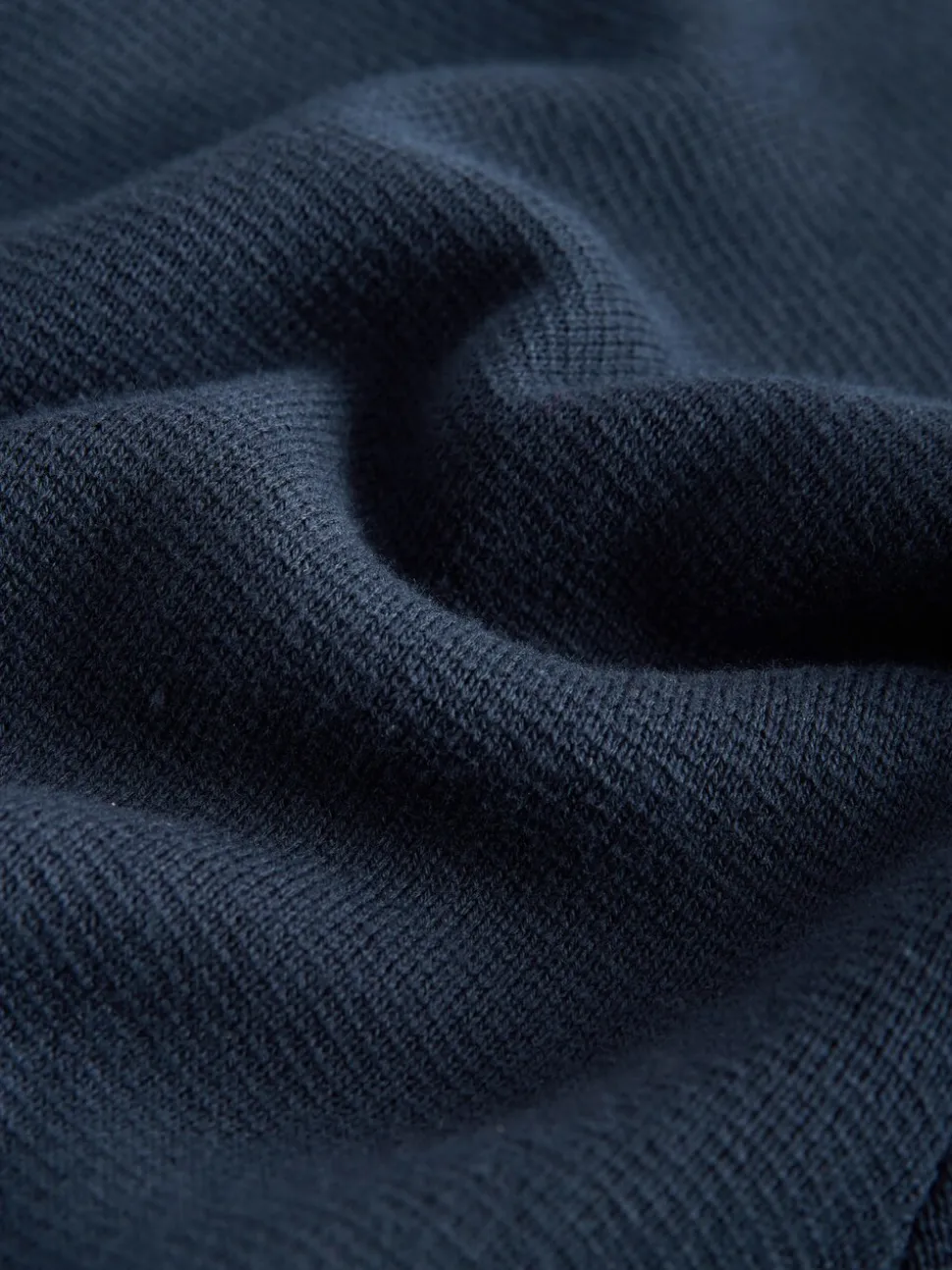 Donkerblauw - Regular Fit 100% Cotton Premium Zip-Through Cardigan