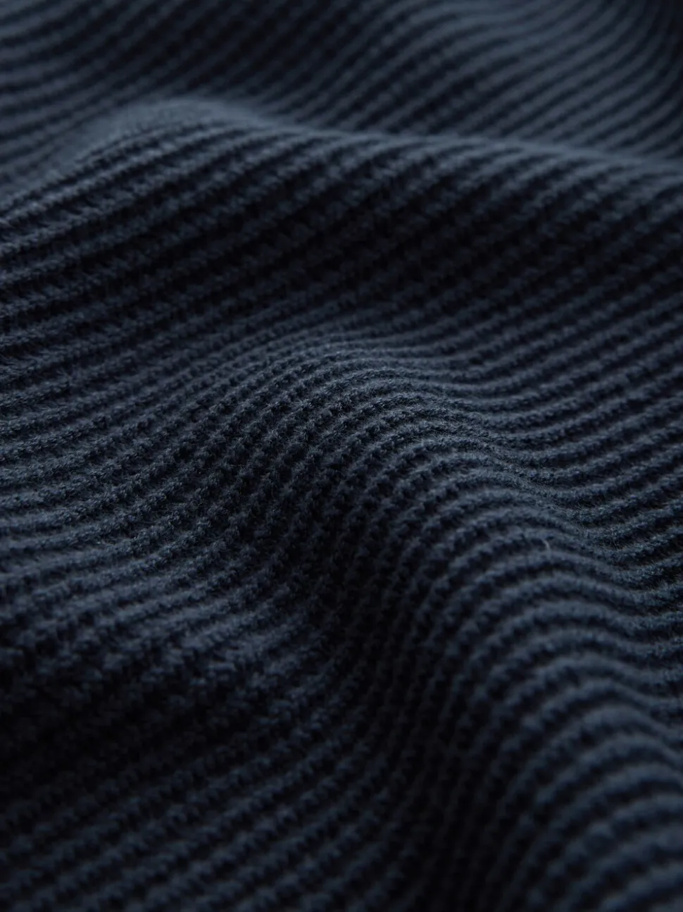 Donkerblauw - Regular Fit getextureerde schijn-Oxford overhemdtrui