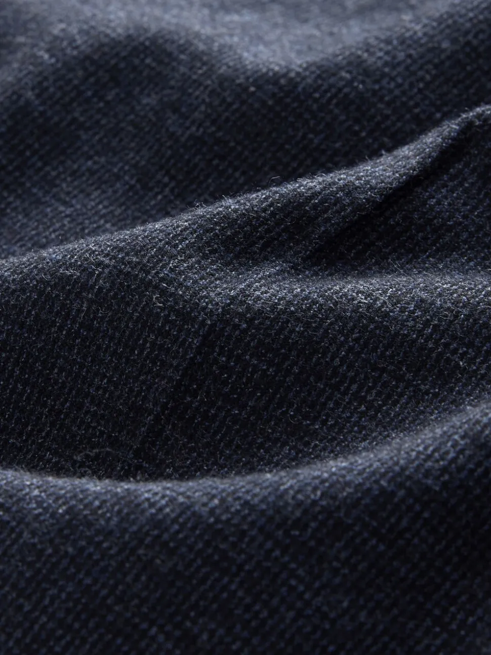 Donkerblauw - Regular Tapered Fit Smart Textured Soft Touch Trousers