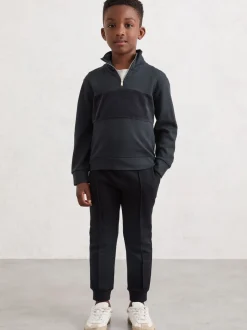 Donkerblauw - Reiss Premier Premium Interlock Drawstring Joggers