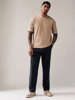 Donkerblauw - Relaxed fit - Stretchy chino