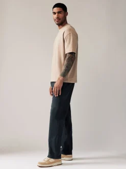 Donkerblauw - Relaxed fit - Stretchy chino
