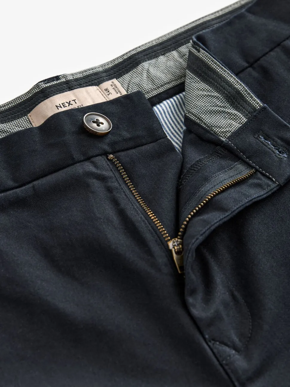 Donkerblauw - Relaxed fit - Stretchy chino