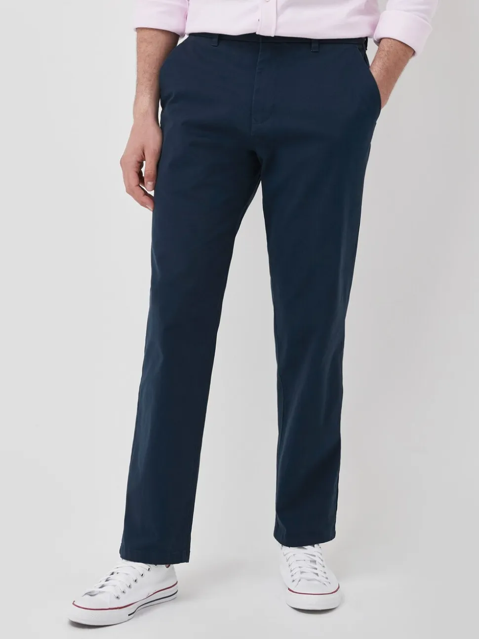 Donkerblauw - Relaxed fit - Stretchy chino