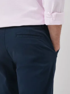 Donkerblauw - Relaxed fit - Stretchy chino