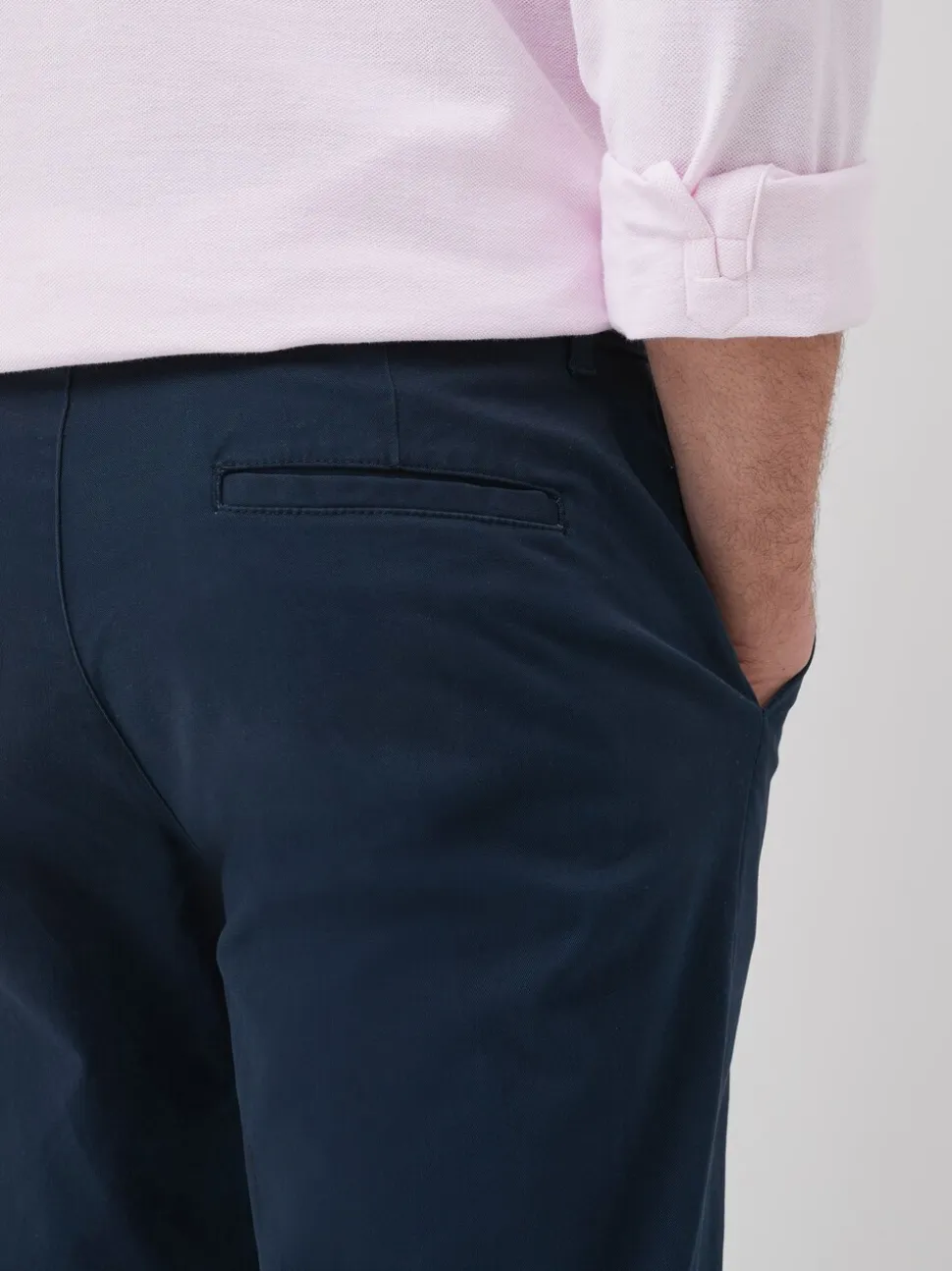 Donkerblauw - Relaxed fit - Stretchy chino